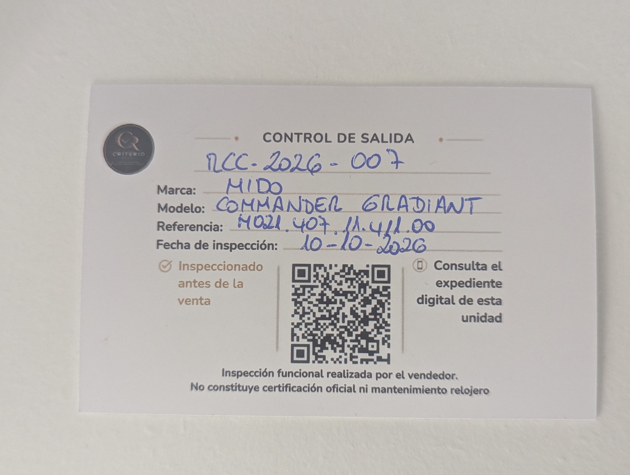 Tarjeta de control de salida con la comprobación funcional del vendedor